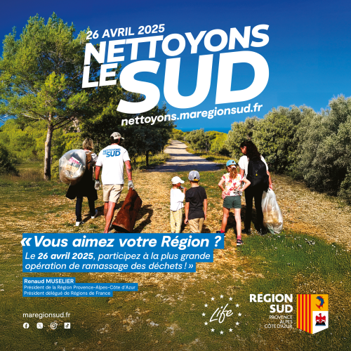 Visuel nettoyons le Sud