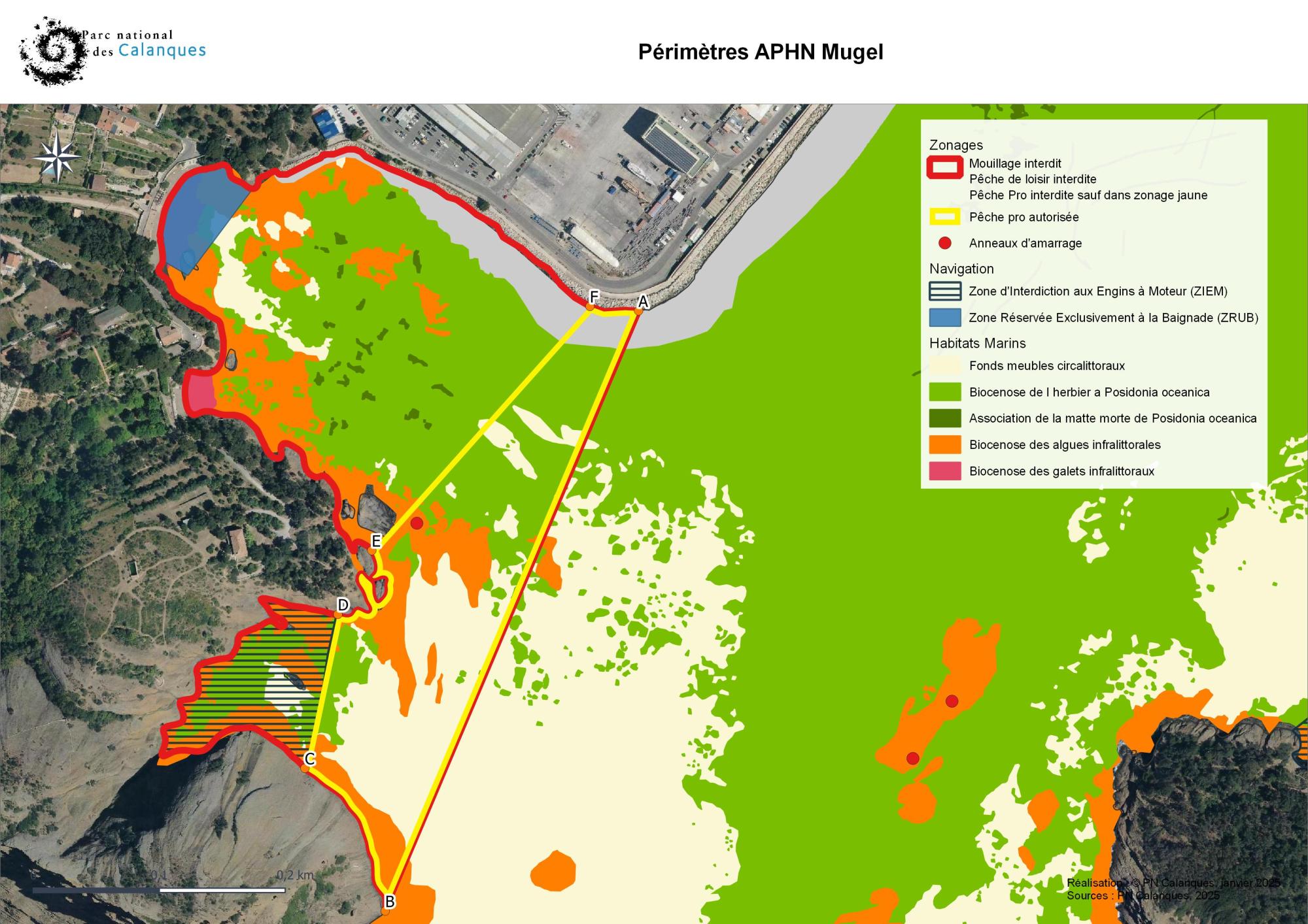 Carte réserve marine des enfants La Ciotat