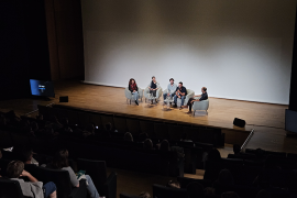 Echanges avec les réalisateurs et des experts suite à la projection du film Pélagos à Cosquer Méditerranée