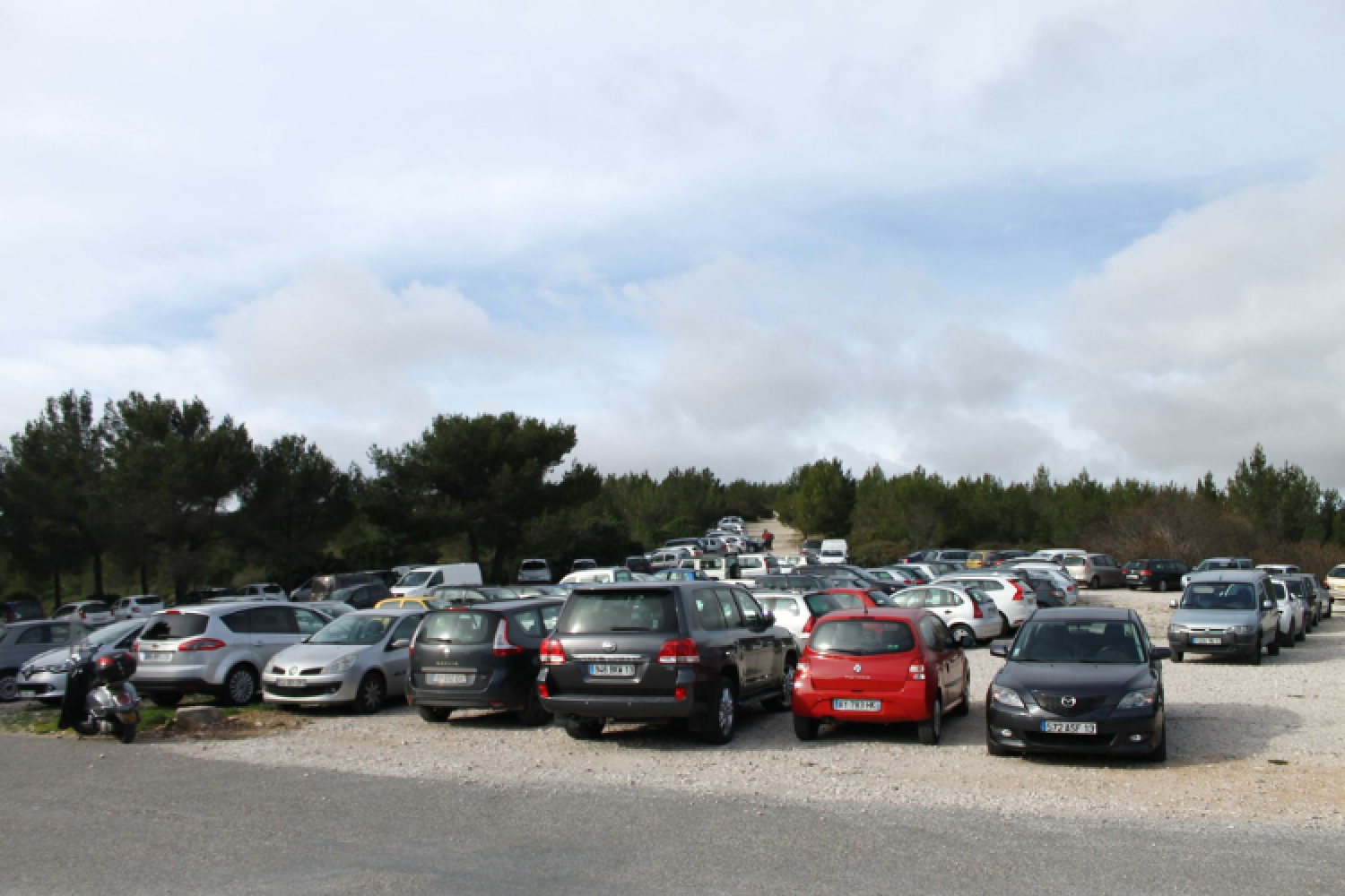 Le col en 2018, avant la fermeture de la route